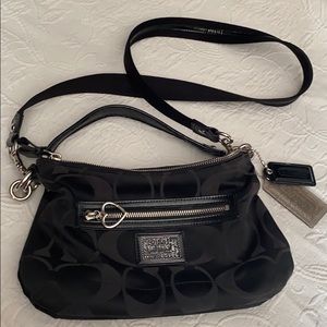 Black Coach cross body bag
